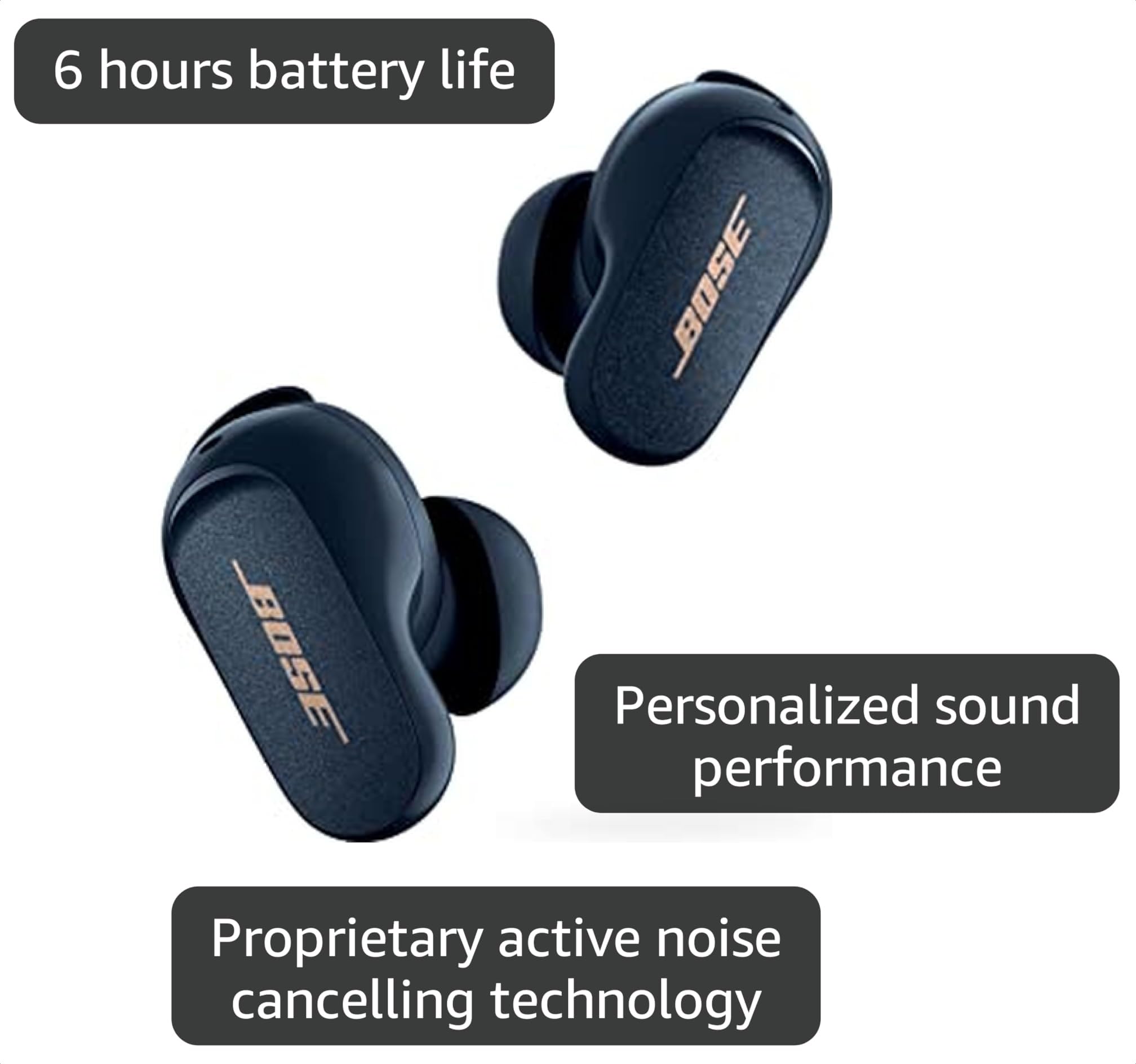 Amazon.com: Bose QuietComfort Earbuds II, Wireless, Bluetooth